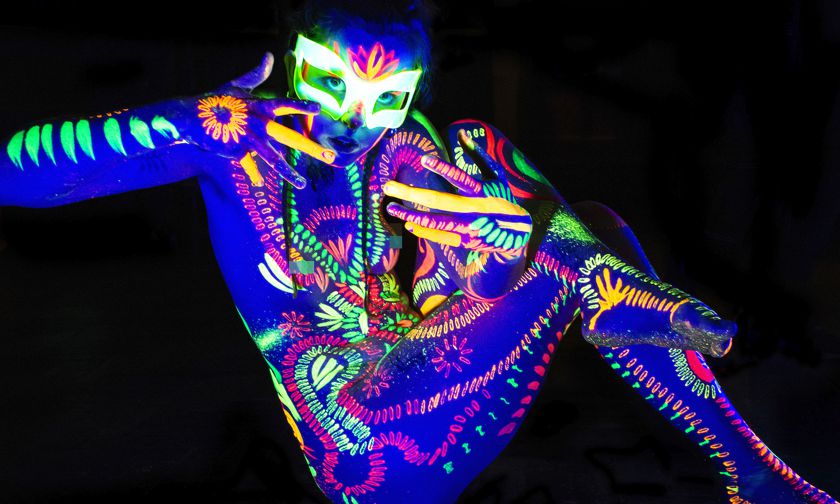 Neon Naked Life Drawing